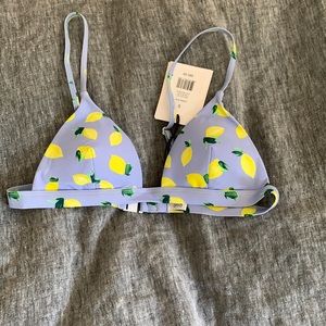 Onus Dani Bikini Bra Top in Lemon Print